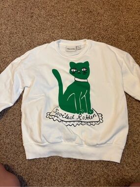 Mini Rodini White Crew Sweatshirt